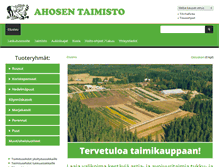 Tablet Screenshot of ahosentaimisto.fi